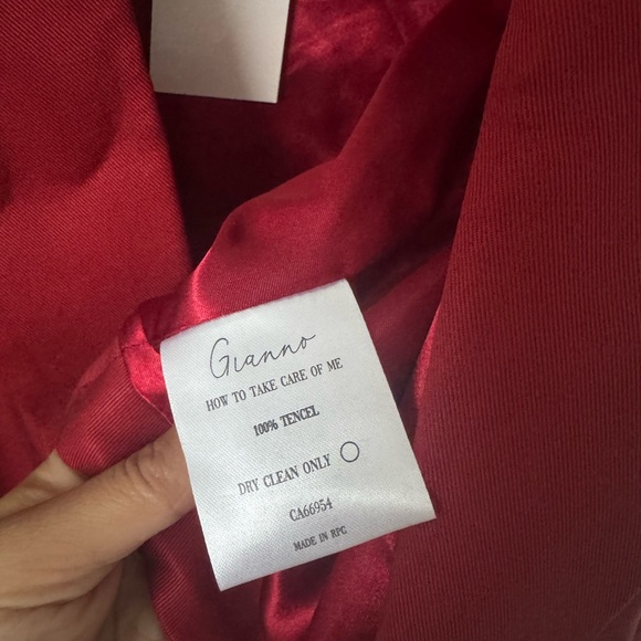 Gianno root chakra Chic Women's Red Blazer crop top the art of subtiliy Large - Picture 9 of 10